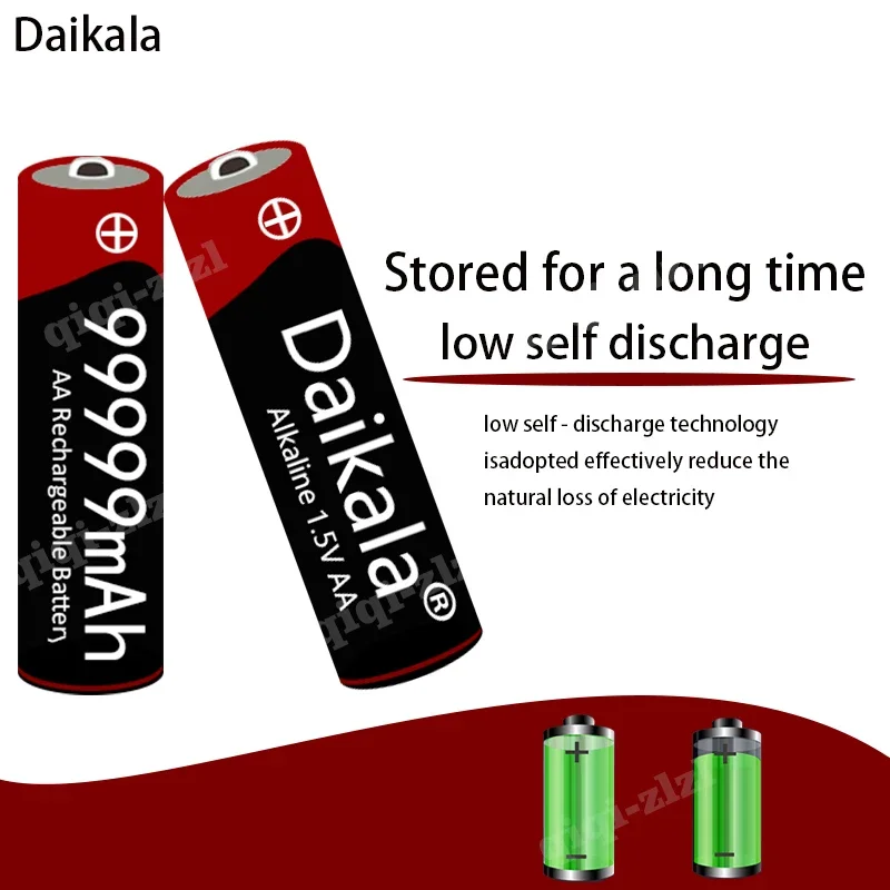 

2023 New AA Battery 99999 MAh 1.5V Rechargeable Battery AA for Flashlights, Toys, Mice, Microphones, Etc.+Free Shipping