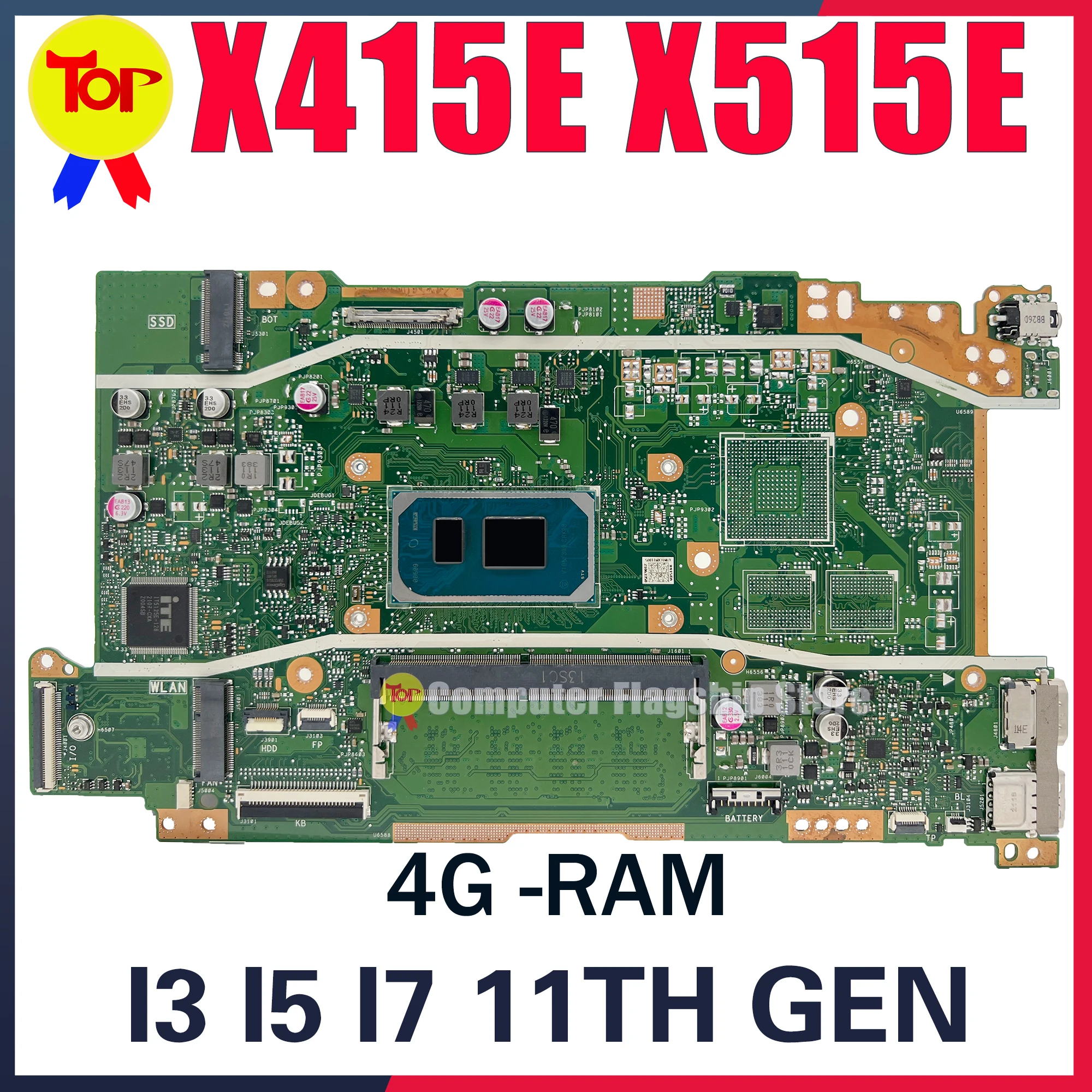 X415E Laptop Motherboard For ASUS X515EA X515E X415EA F415EA F515EA X415EP A416EP A516EP A516EA I3 I5 I7 4G Mainboard 100% Testd
X415E Laptop Motherboard For ASUS X515EA X515E X415EA F415EA F515EA X415EP A416EP A516EP A516EA I3 I5 I7 4G Mainboard 100% Testd