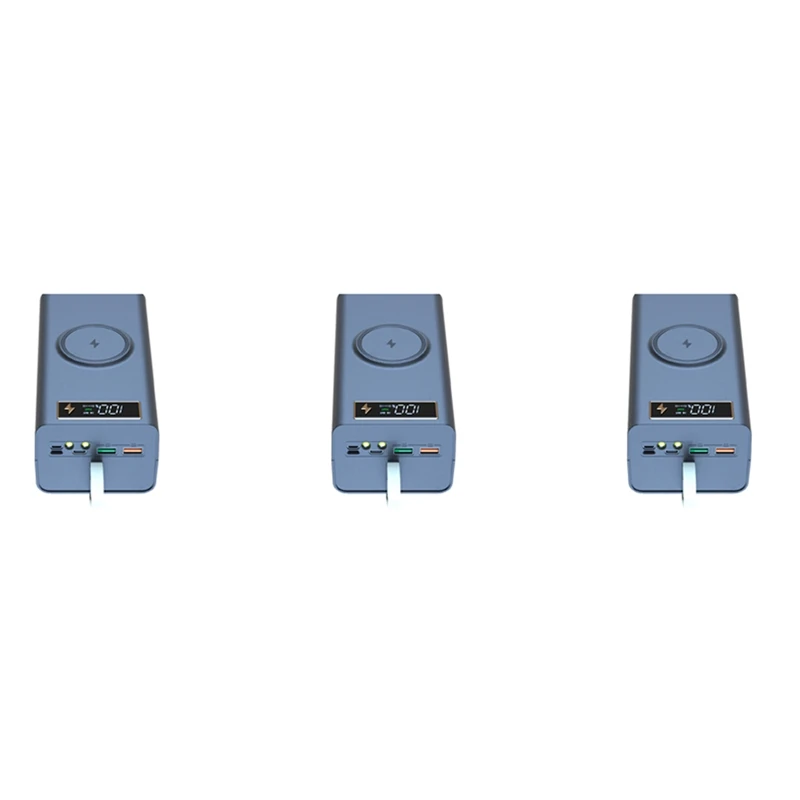 3Pcs 21X18650 Battery Storage Box LED Light PD Quick QC3.0 Charge 18650 Battery Power Bank Case 15W Wireless Charging A
3Pcs 21X18650 Battery Storage Box LED Light PD Quick QC3.0 Charge 18650 Battery Power Bank Case 15W Wireless Charging A