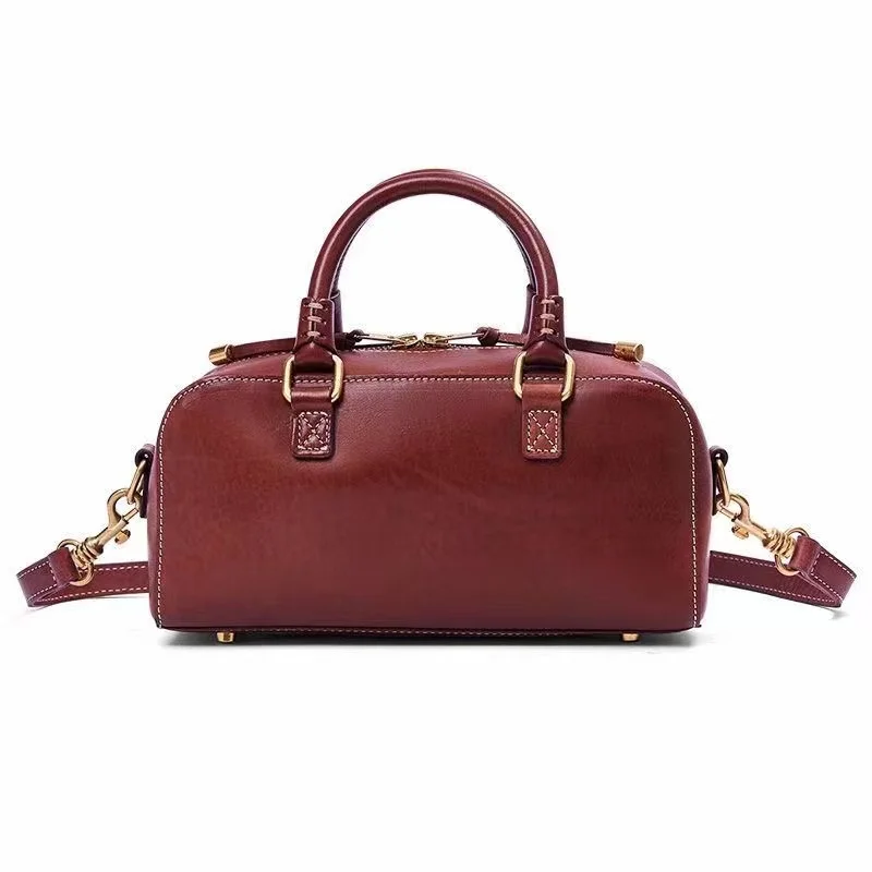 New Women's Bags Handmade First Layer Cowhide Retro Handbags Vegetable Tanned Leather Shoulder Messenger Pillow Bag 
New Women's Bags Handmade First Layer Cowhide Retro Handbags Vegetable Tanned Leather Shoulder Messenger Pillow Bag