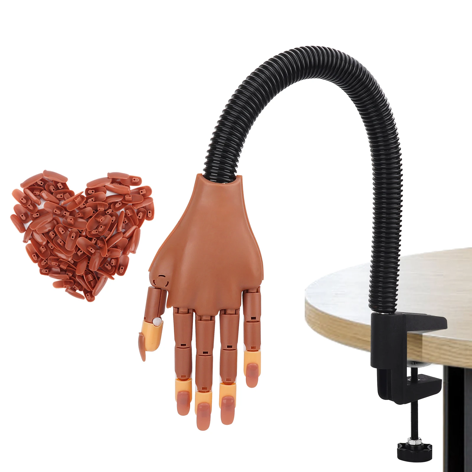 Practice Hand Nail Art Professional Manicure Training Hand with 100pcs Nail Tips Adjustable Plastic Practice Model Hands Tools
Practice Hand Nail Art Professional Manicure Training Hand with 100pcs Nail Tips Adjustable Plastic Practice Model Hands Tools