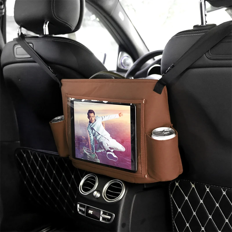 Leather Backseat Gaps Hanging Bag Car Seat Back Tablet Storage Net Bag With Cup Holder Universal Purse Holder Storage Handbag
Leather Backseat Gaps Hanging Bag Car Seat Back Tablet Storage Net Bag With Cup Holder Universal Purse Holder Storage Handbag