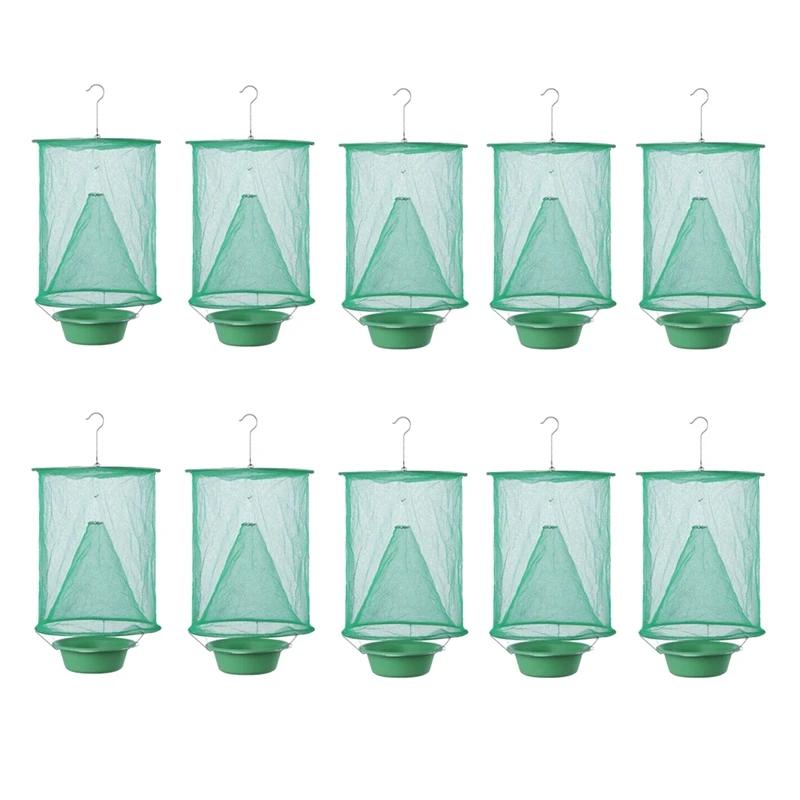 10 Piece Hanging Fly Trap Flytrap Cage Net Outdoor Garden Hanging Flycatcher Easy To Install
10 Piece Hanging Fly Trap Flytrap Cage Net Outdoor Garden Hanging Flycatcher Easy To Install