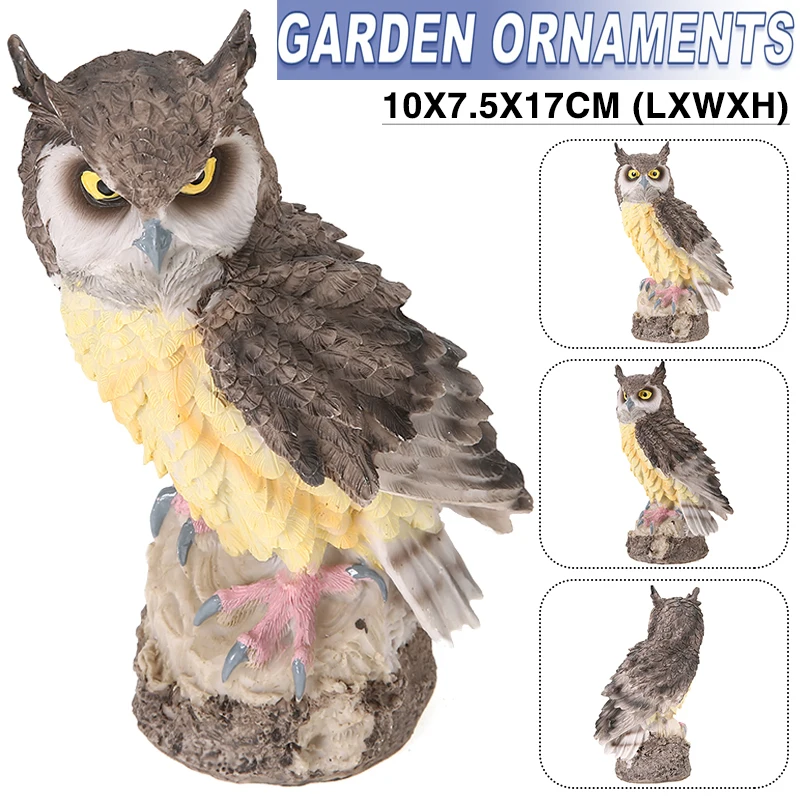 1pc Owl Garden Statue Ornaments 10x7.5x17cm Resin Non-toxic Garden Art Sculpture Home Courtyard Lawn Decoration Crafts Toys
1pc Owl Garden Statue Ornaments 10x7.5x17cm Resin Non-toxic Garden Art Sculpture Home Courtyard Lawn Decoration Crafts Toys