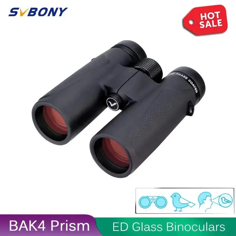 

SVBONY SV202 8X32/8x42/10x42 ED long range Binoculars,IPX7 Waterproof BAK4,Bird Watching,Stargazing,camping,travel,astronomy