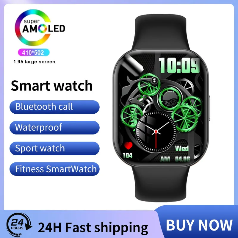 

OA98 Voice Calling Smart Watch Men 1.95 HD Screen 24H Health Monitor 100+Sports Modes 100+Watch Faces 2024 Smartwatch Bluetooth