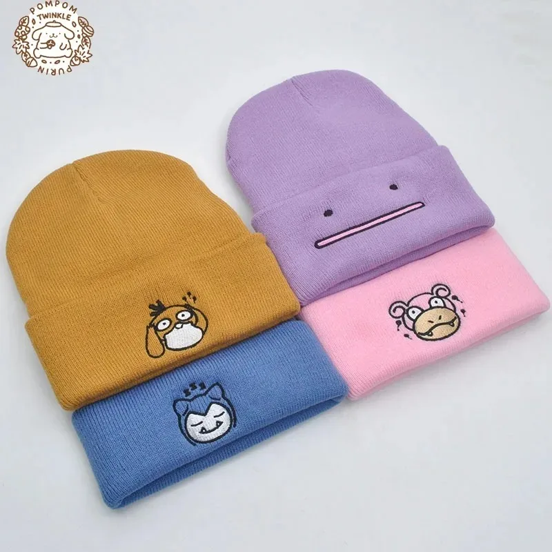 Sanrio Pompompurin Kuromi Kawaii Cartoon Knitted Cap Embroidered Pullover Hat Girls Fashion New Cute Wool Cap Students Anime Hat
Sanrio Pompompurin Kuromi Kawaii Cartoon Knitted Cap Embroidered Pullover Hat Girls Fashion New Cute Wool Cap Students Anime Hat