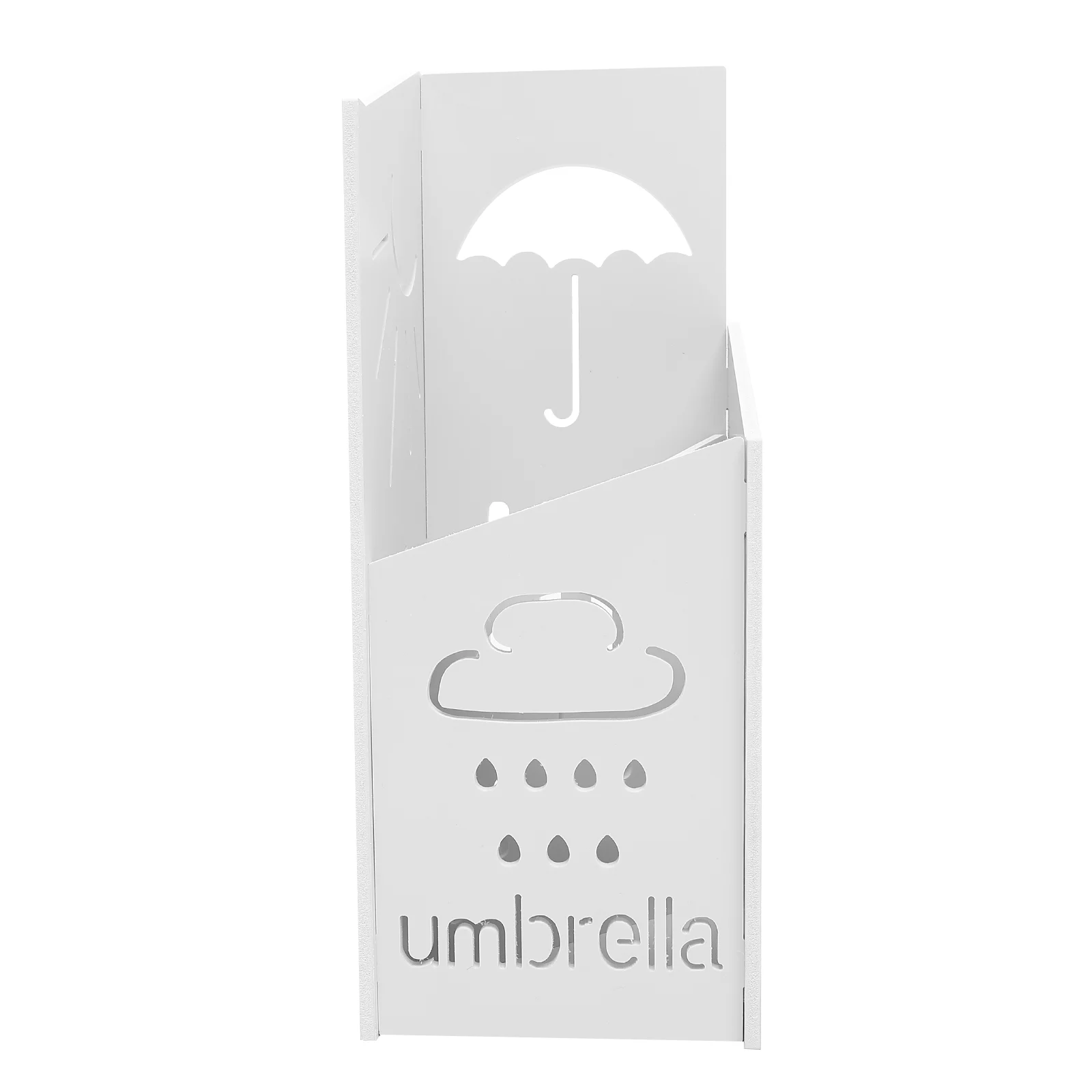 

Umbrella Storage Rack Hall Shelf Rain Stand Umbrellas for Indoor Durable Hotel Holder Pvc Wood Plastic Board Decorative Racks