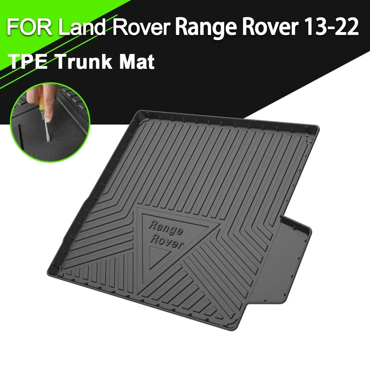 

Car Rear Trunk Cover Mat Rubber TPE Non-Slip Waterproof Cargo Liner For Land Rover EVOQUE DISCOVERY RANGE ROVER VELAR