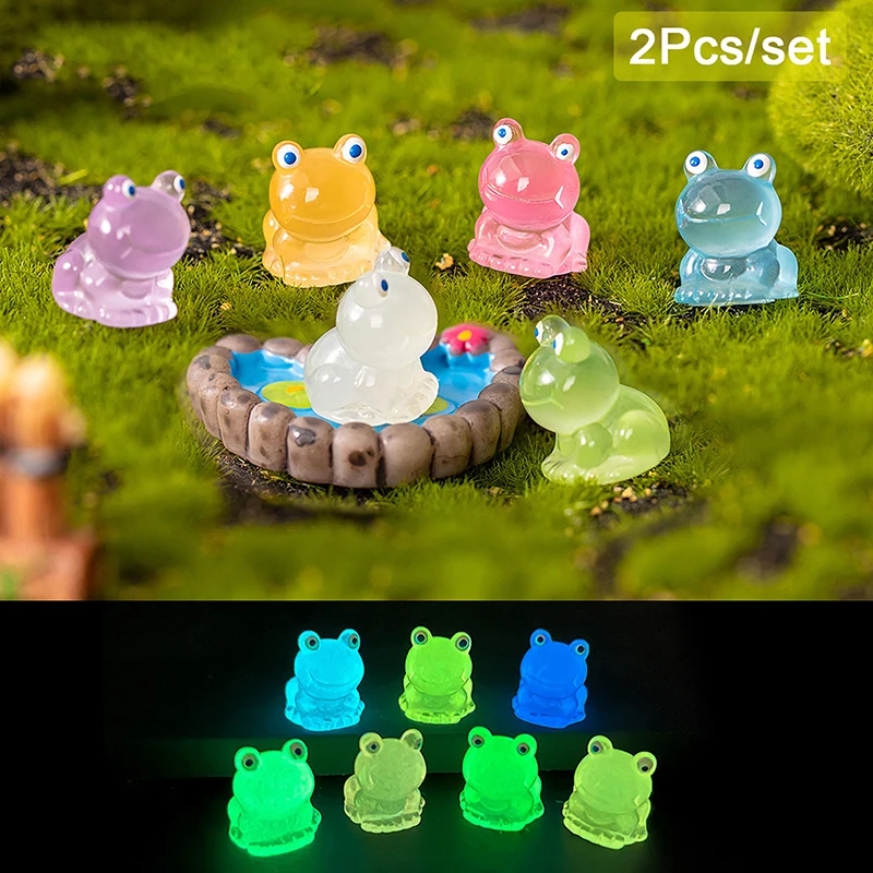 2PCS Miniature Toy Luminous Frog Ornament Mini Color Cartoon Animal Doll Micro Landscape Decoration Dollhouse
2PCS Miniature Toy Luminous Frog Ornament Mini Color Cartoon Animal Doll Micro Landscape Decoration Dollhouse