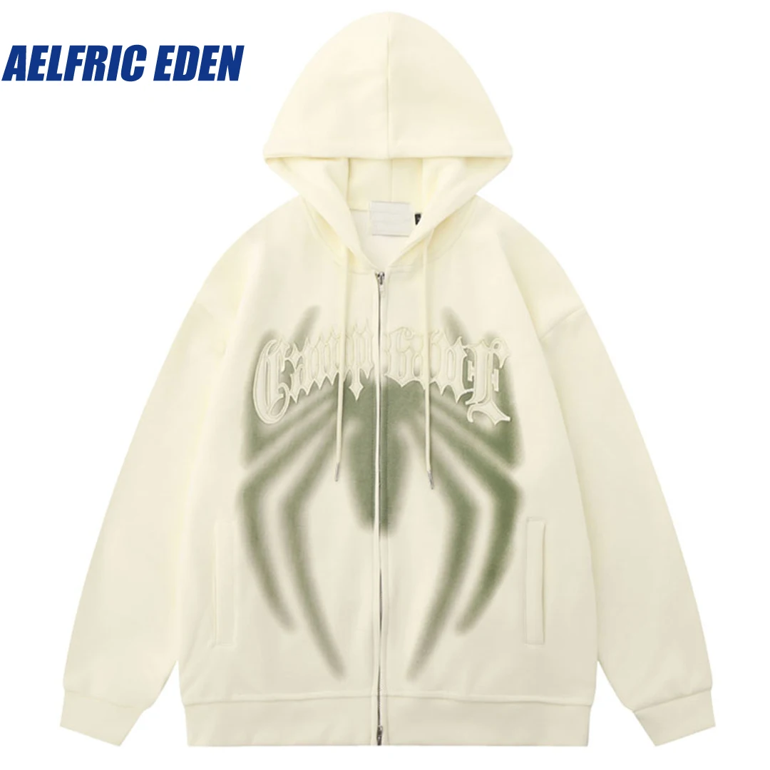 Aelfric Eden Embroidery Letter Graphic Print Zip Hoodie Hip Hop Spider Double Zipper Coat Y2K Sweatshirt Jackets Harajuku Coats
Aelfric Eden Embroidery Letter Graphic Print Zip Hoodie Hip Hop Spider Double Zipper Coat Y2K Sweatshirt Jackets Harajuku Coats