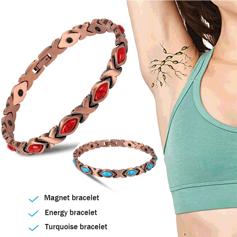 Red Copper Magnetic Bangle Bracelets with Natural Gem Stone Women Blue Stone Copper Magnetic Bracelet 
Red Copper Magnetic Bangle Bracelets with Natural Gem Stone Women Blue Stone Copper Magnetic Bracelet