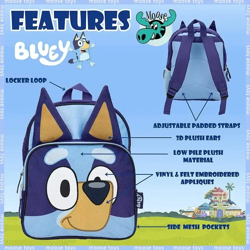 Детский милый Bluey говорящий плюшевый рюкзак для собаки Bluey Раннее Обучение бинго собака Школьная Сумка синий детский рюкзак сумки для еды
Детский милый Bluey говорящий плюшевый рюкзак для собаки Bluey Раннее Обучение бинго собака Школьная Сумка синий детский рюкзак сумки для еды