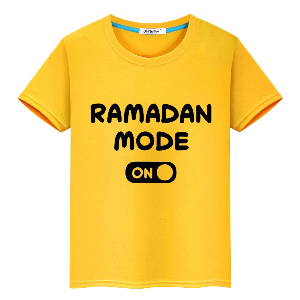 

Детская футболка из 100% хлопка с принтом Луны, счастливый Рамадан, Мубарак, мусульманский праздничный наряд, Раман кареем, топы аниме для мальчиков, y2k одежда