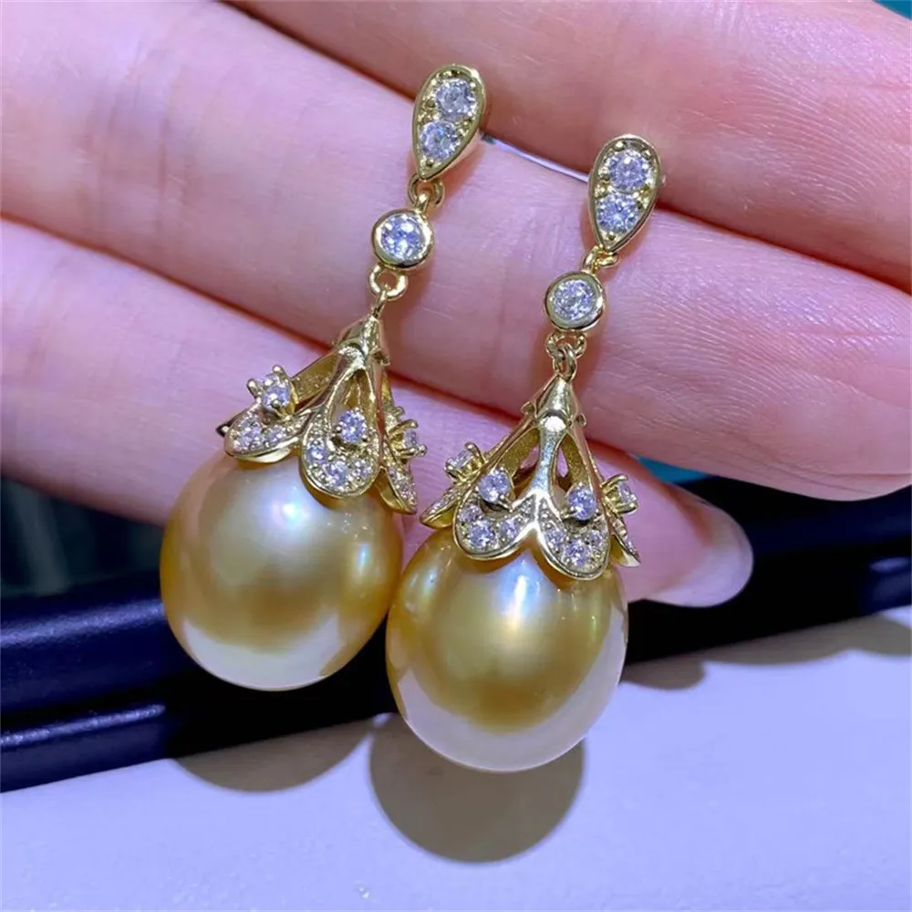 DIY pearl earrings accessories S925 sterling silver jewelry fashion concealer earrings female empty holder Fit 8-12mm beads
DIY pearl earrings accessories S925 sterling silver jewelry fashion concealer earrings female empty holder Fit 8-12mm beads