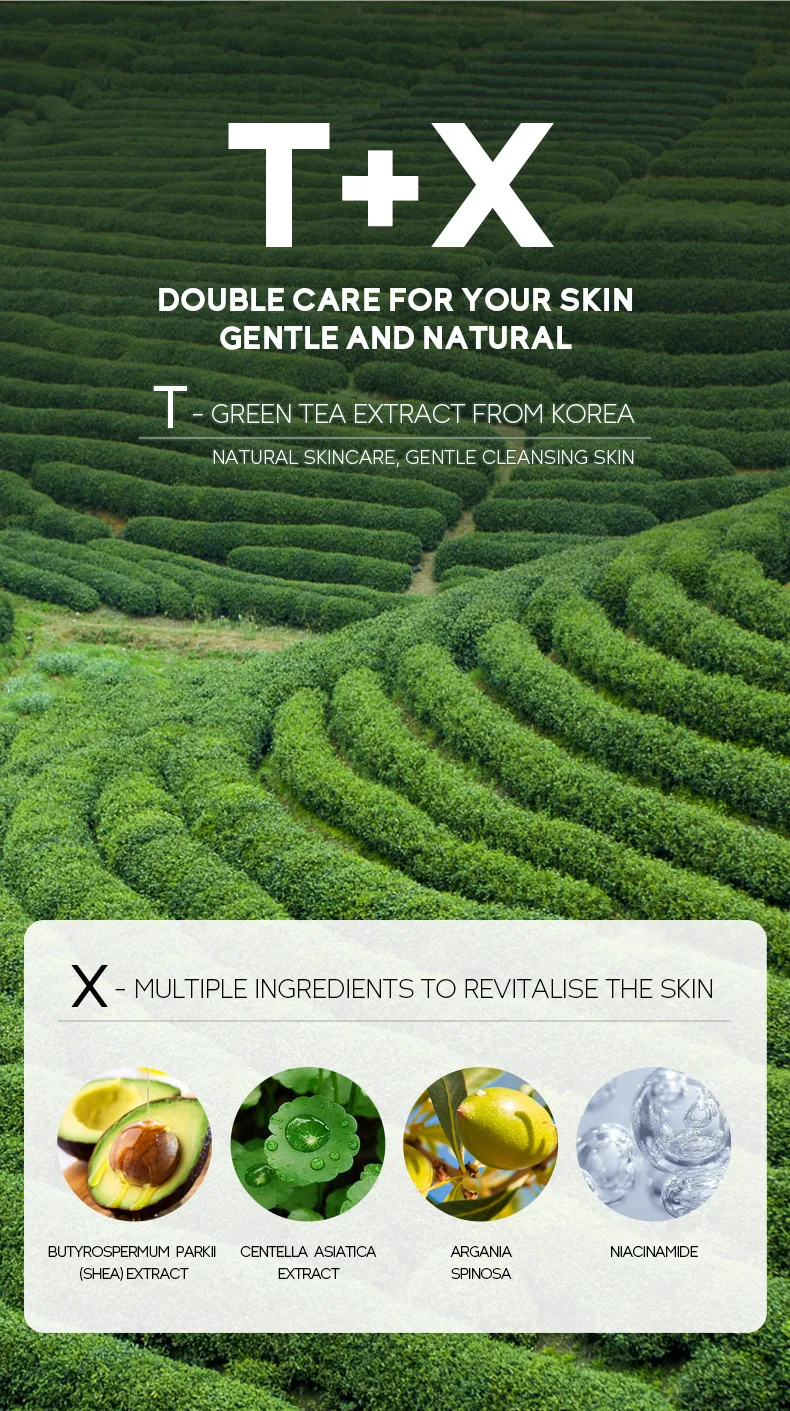 LAIKOU Cleansing Green Stick Green Tea Mask Stick Mask Purifying Clay Stick Mask Solid Mask Oil Control Anti-acne Whitening 40g 4 S1cc00a0cb1fa4266a83e9f6e1e5df9487