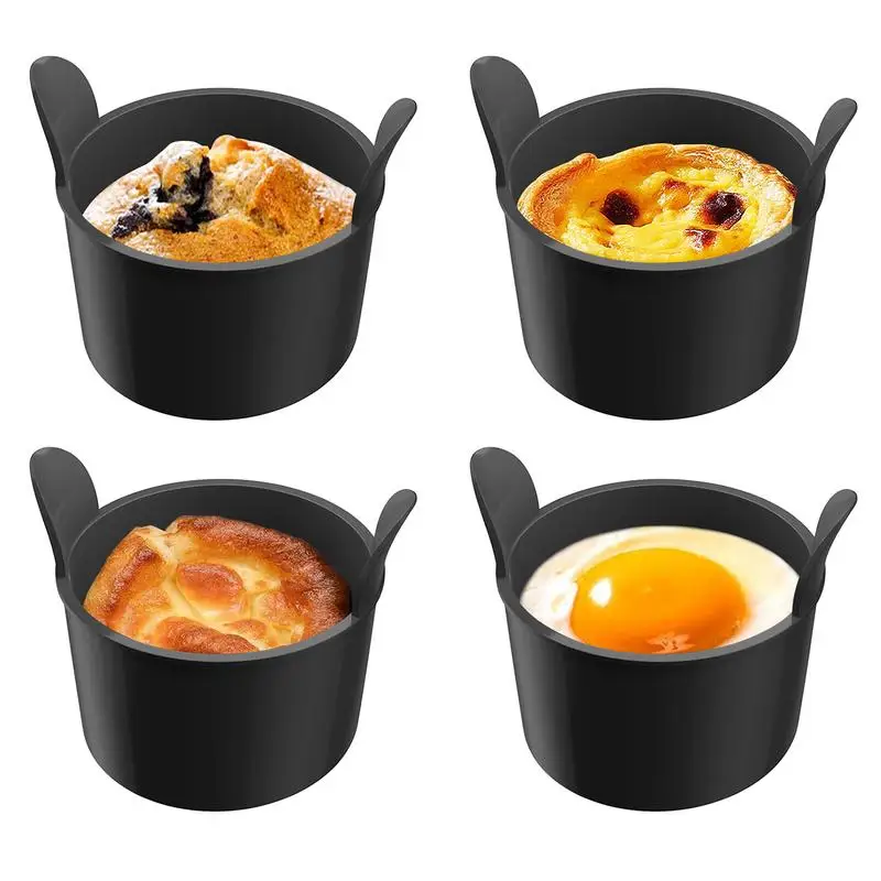 

Silicone Egg Poacher 4 PCS Nonstick Egg Boiler Cup Boiled Egg Mold Poached Egg Cooker For Baking Oven Microwave Stovetop Egg