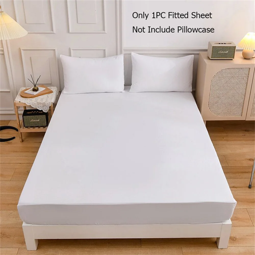 Fitted Bed Sheet with Elastic Band Solid Color Anti-slip Adjustable Mattress Cover for Single Double King Queen Bed 150CM
Fitted Bed Sheet with Elastic Band Solid Color Anti-slip Adjustable Mattress Cover for Single Double King Queen Bed 150CM