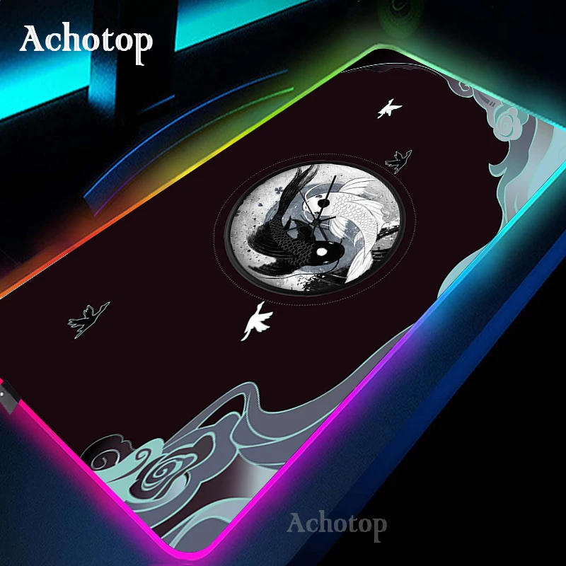 Large Gaming Mouse Pad RGB Rubber Koi LED Lighting Game Mousepad Art Mouse Mat For Laptop Notebook 90x40CM 100x50CM Desk Mat Pad
Large Gaming Mouse Pad RGB Rubber Koi LED Lighting Game Mousepad Art Mouse Mat For Laptop Notebook 90x40CM 100x50CM Desk Mat Pad