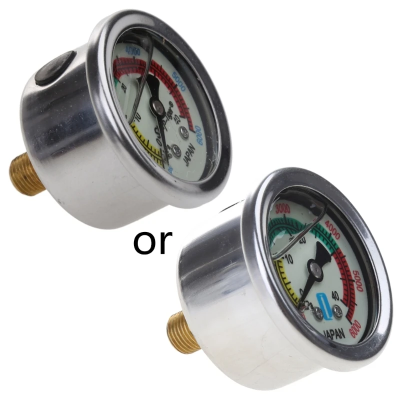 C63B Upgraded High Pressure Liquid/Oil-Filled Dive-Pump Pressure Gauges 45MM 40MPA
C63B Upgraded High Pressure Liquid/Oil-Filled Dive-Pump Pressure Gauges 45MM 40MPA