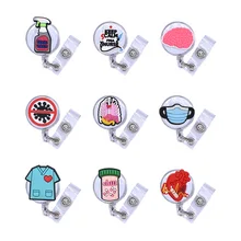 1PCS Factory Pass Card Clip Cute Workers Work Card Clip Doctor Nurse ID Name Badge Reel Holder Reels Chest Tag Accessories Clip 1PCS Factory Pass Card Clip Cute Workers Work Card Clip Doctor Nurse ID Name Badge Reel Holder Reels Chest Tag Accessories Clip
