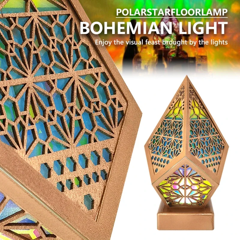 Floor Lamp Colorful 3D Projection Lamp Bedside Living Room Lamp Wooden Bohemian Light Indoor Lighting Decorative Art Crafts
Floor Lamp Colorful 3D Projection Lamp Bedside Living Room Lamp Wooden Bohemian Light Indoor Lighting Decorative Art Crafts