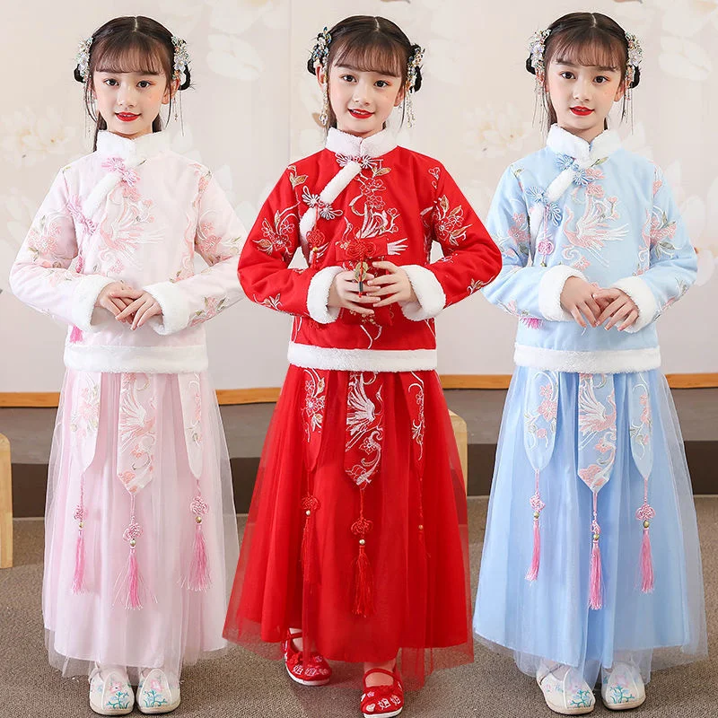 Children's women's winter clothes, Chinese clothes, velvet, Chinese style cheongsam, girls' Chinese New Year dress
Children's women's winter clothes, Chinese clothes, velvet, Chinese style cheongsam, girls' Chinese New Year dress