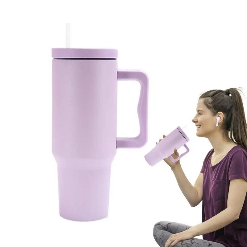 40oz Stainless Steel Insulation Coffee Cup With Handle Thermoss Bottle With Straw In-Car Vacuum Flasks Bottle Mug
40oz Stainless Steel Insulation Coffee Cup With Handle Thermoss Bottle With Straw In-Car Vacuum Flasks Bottle Mug