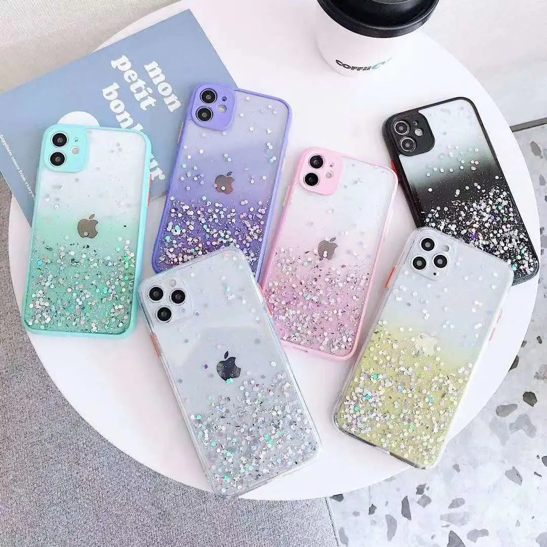 Блестящий Прозрачный ударопрочный чехол для телефона iPhone 13 12 11 Pro Max XR X XS Max 7 8 Plus SE 2020, мягкий блестящий чехол из ТПУ
Блестящий Прозрачный ударопрочный чехол для телефона iPhone 13 12 11 Pro Max XR X XS Max 7 8 Plus SE 2020, мягкий блестящий чехол из ТПУ