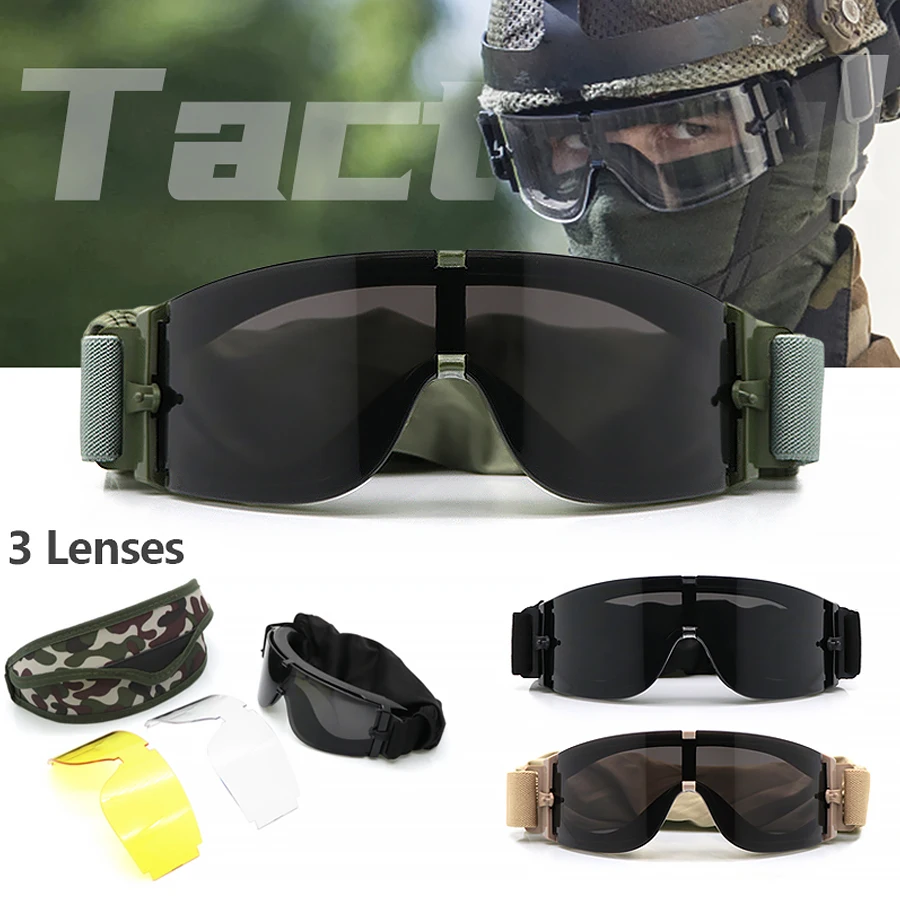 

X800 Explosion-Proof War Game Glasses Special Forces Tactical Glasses Bulletproof Shooting Goggles Anti-Wind And Sand Protective