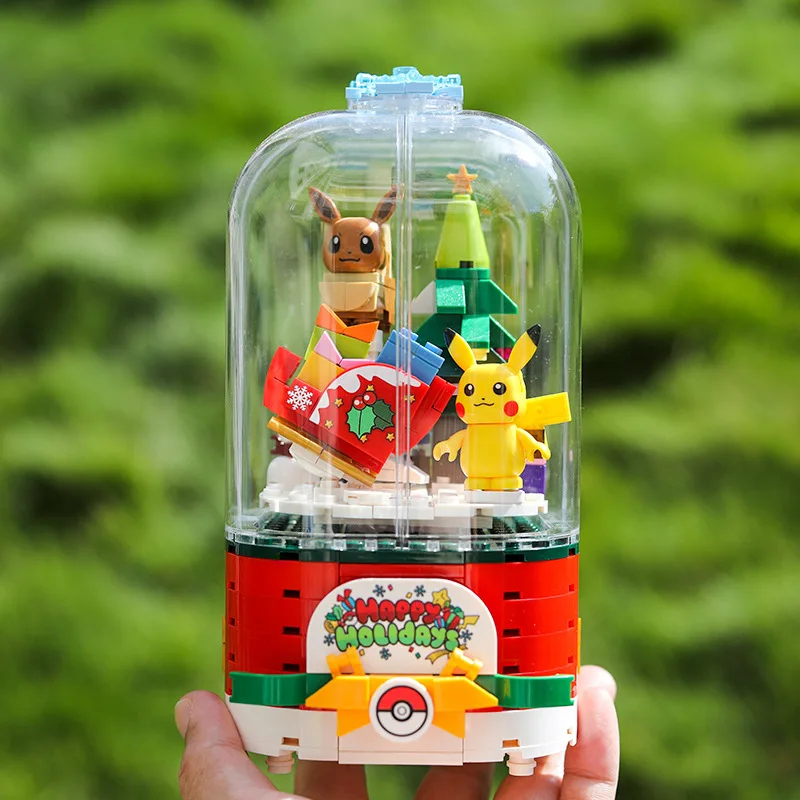New Christmas Music Box Pokémon Music Box Pokemon Pikachu Eevee Christmas Series Romantic Lights Christmas Gifts Building Blocks
New Christmas Music Box Pokémon Music Box Pokemon Pikachu Eevee Christmas Series Romantic Lights Christmas Gifts Building Blocks