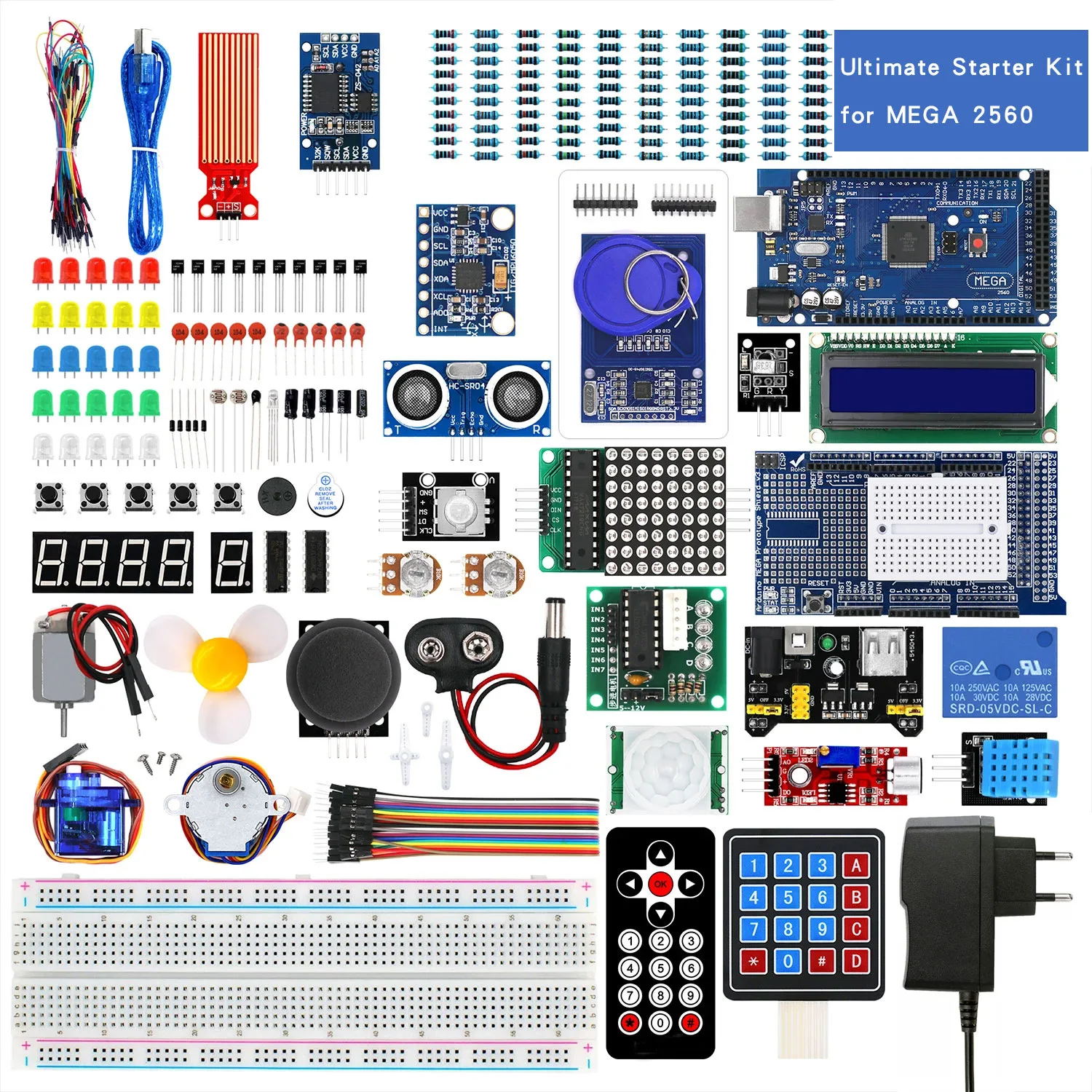 For MEGA2560 R3 learning kit, the ultrasonic upgrade starter kit is compatible with arduino.
For MEGA2560 R3 learning kit, the ultrasonic upgrade starter kit is compatible with arduino.