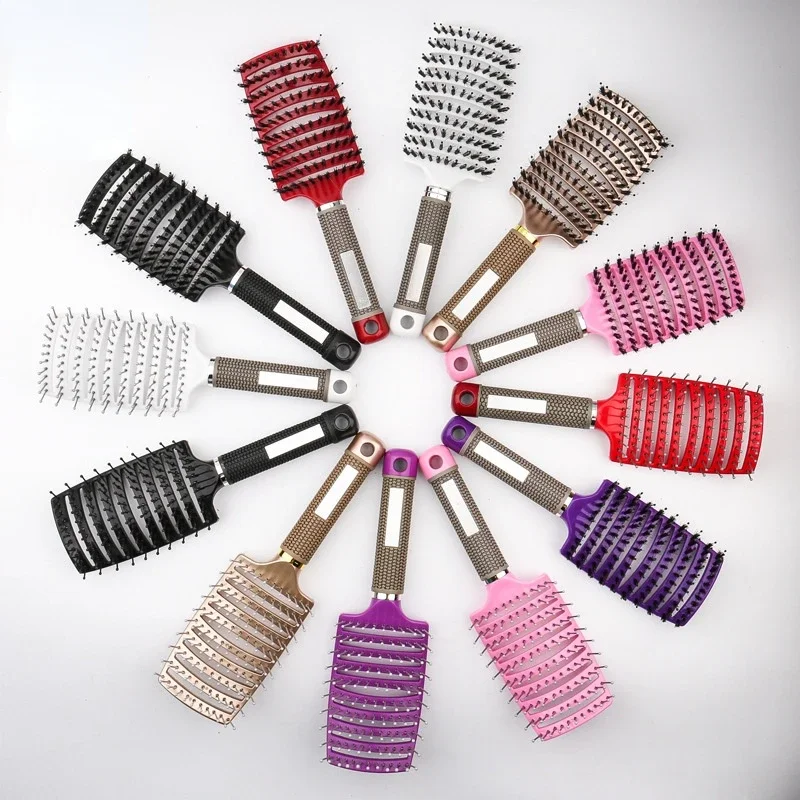 Hair Scalp Massage Comb Hairbrush Bristle Nylon Women Wet Dry Curly Detangle Hair Brush Salon Hairdressing Styling Barber Tool
Hair Scalp Massage Comb Hairbrush Bristle Nylon Women Wet Dry Curly Detangle Hair Brush Salon Hairdressing Styling Barber Tool