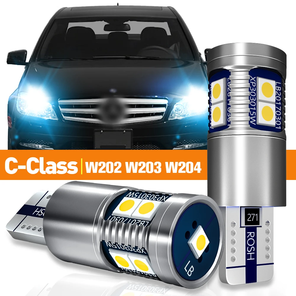 

2pcs LED Parking Clearance Light For Mercedes Benz C Class W202 W203 W204 2005 2006 2007 2008 2009 2010 Accessories Canbus Lamp