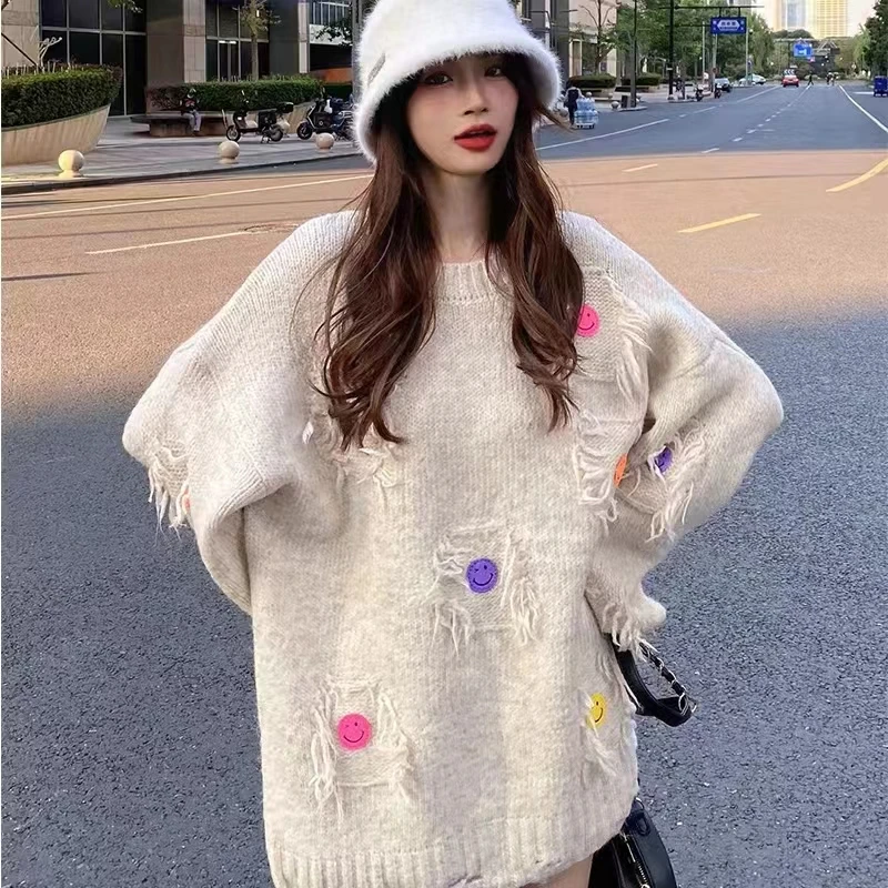 2023 New Arrival Autumn Korean Style Women Long Sleeve O-neck Pullover All-matched Tassel Patchwork Soft Knitted Sweater V719
2023 New Arrival Autumn Korean Style Women Long Sleeve O-neck Pullover All-matched Tassel Patchwork Soft Knitted Sweater V719