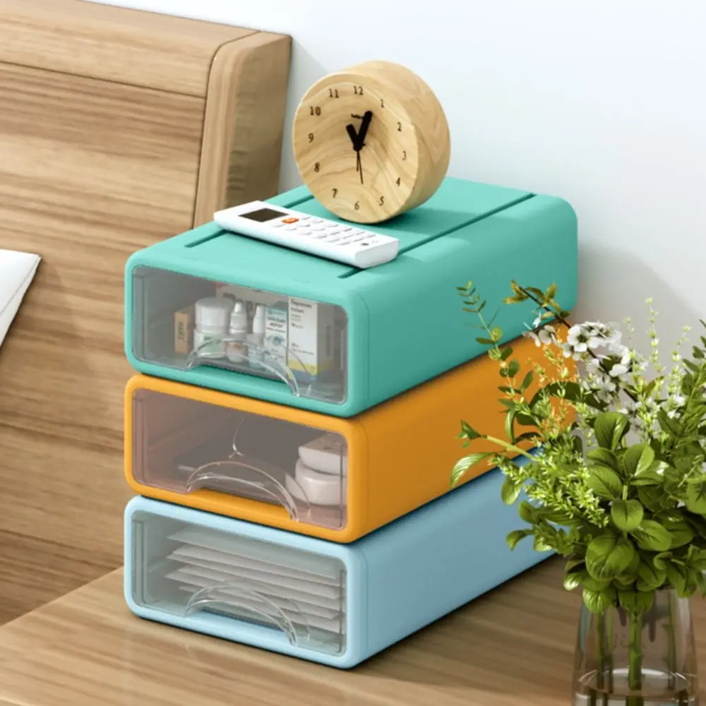 

Comestics Box Earphone Office Supplies Stationery Desktop Organizer Storage Cabinet Jewelry Container Desktop Storage Drawer