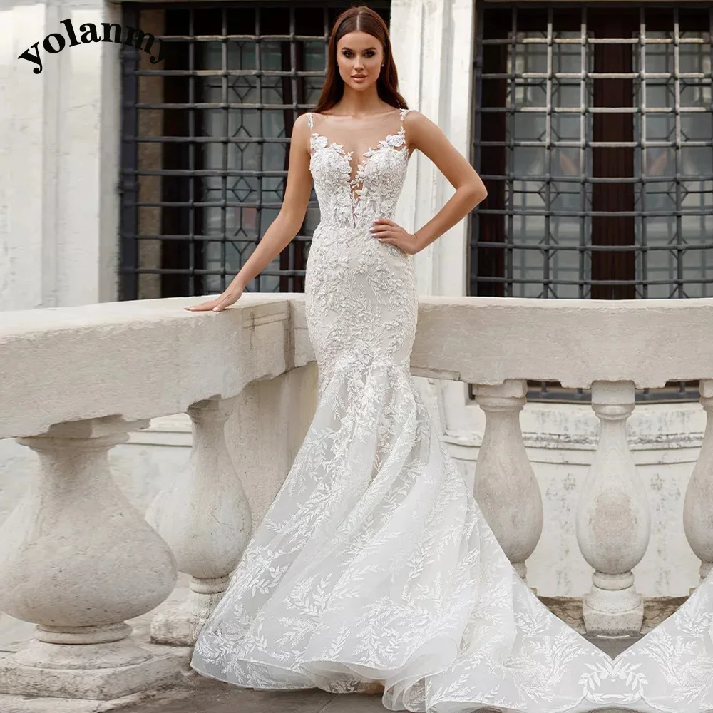 YOLANMY 6 Exquisite Mermaid Wedding Dresses For Women 2023 Bride Brautmode Appliques Vestidos De Novia
YOLANMY 6 Exquisite Mermaid Wedding Dresses For Women 2023 Bride Brautmode Appliques Vestidos De Novia