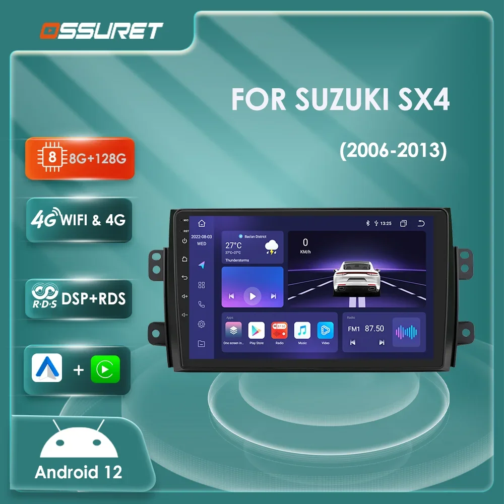 7862 Car radio android 12 for Suzuki SX4 2006-2013 For Fiat Sedici 2005-2014 multimedia Video player GPS navi Stereo dsp Carplay
7862 Car radio android 12 for Suzuki SX4 2006-2013 For Fiat Sedici 2005-2014 multimedia Video player GPS navi Stereo dsp Carplay