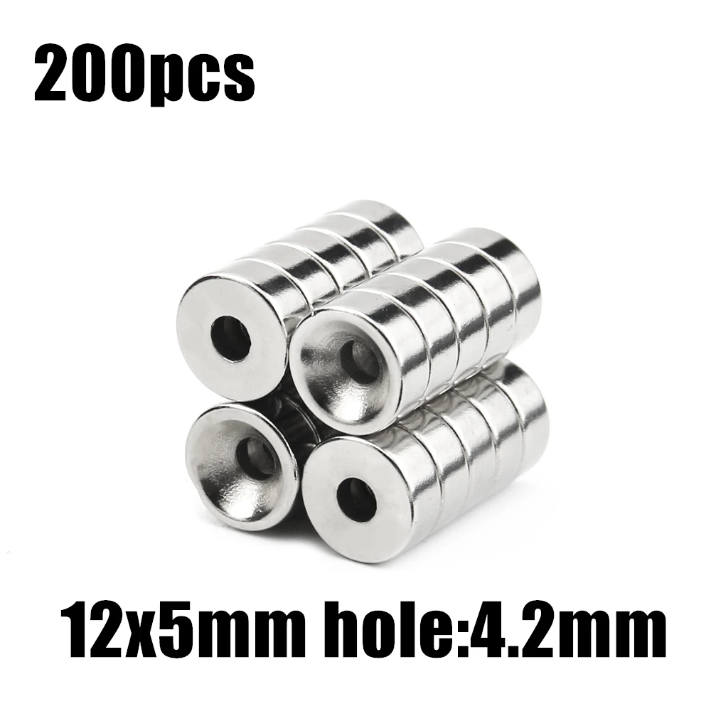 200pcs 12x5mm hole:4.2mm super Strong Round Neodymium Countersunk Ring Magnets Rare Earth N35
200pcs 12x5mm hole:4.2mm super Strong Round Neodymium Countersunk Ring Magnets Rare Earth N35
