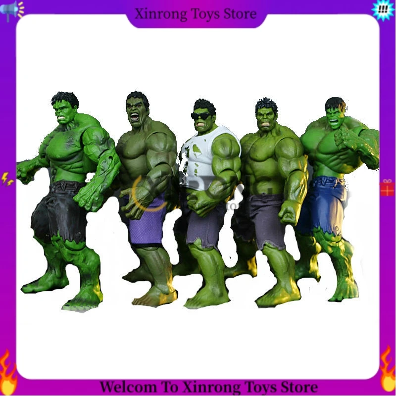 

26cm Anime The Avengers Action Figures Hulk Pvc Big Size Jointed Model Super Hero Toys Gk Collectible Boy Gift Decoration Statue