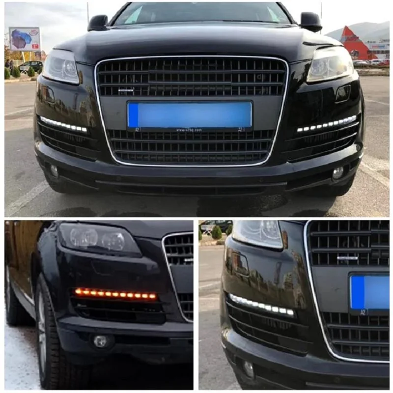 DRL для Audi Q7 2006 2007 2008 2009 дневной свет Автомобильная мигающая противотуманная фара крышка автомобиля дневные ходовые огни
DRL для Audi Q7 2006 2007 2008 2009 дневной свет Автомобильная мигающая противотуманная фара крышка автомобиля дневные ходовые огни