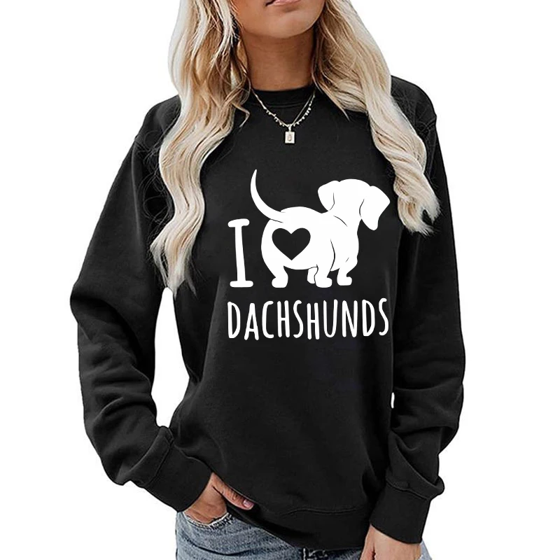 (A+Quality)Fashion I Love Dachshund Printed Sweatshirts Spring Autumn Winter Long Sleeve Round Neck Casual Sweater Women Hoodies
(A+Quality)Fashion I Love Dachshund Printed Sweatshirts Spring Autumn Winter Long Sleeve Round Neck Casual Sweater Women Hoodies