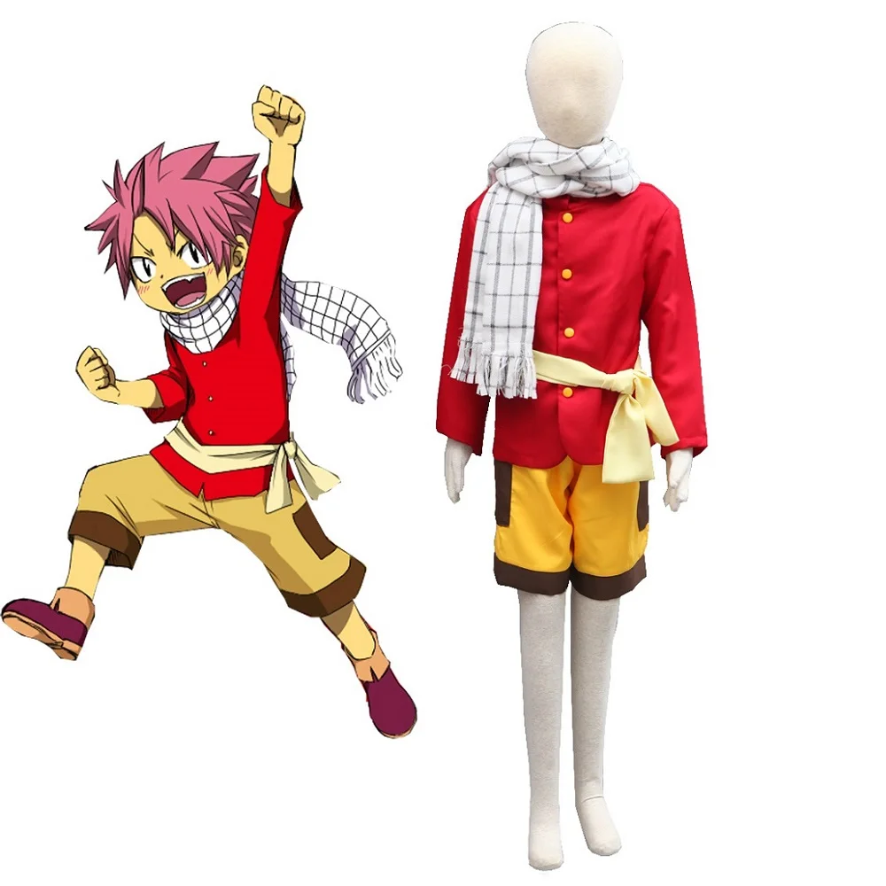 Unisex Anime Cos FAIRY TAIL Etherious Natsu Dragneel Childhood Cosplay Costumes Outfit Halloween Christmas Uniform Custom Size
Unisex Anime Cos FAIRY TAIL Etherious Natsu Dragneel Childhood Cosplay Costumes Outfit Halloween Christmas Uniform Custom Size