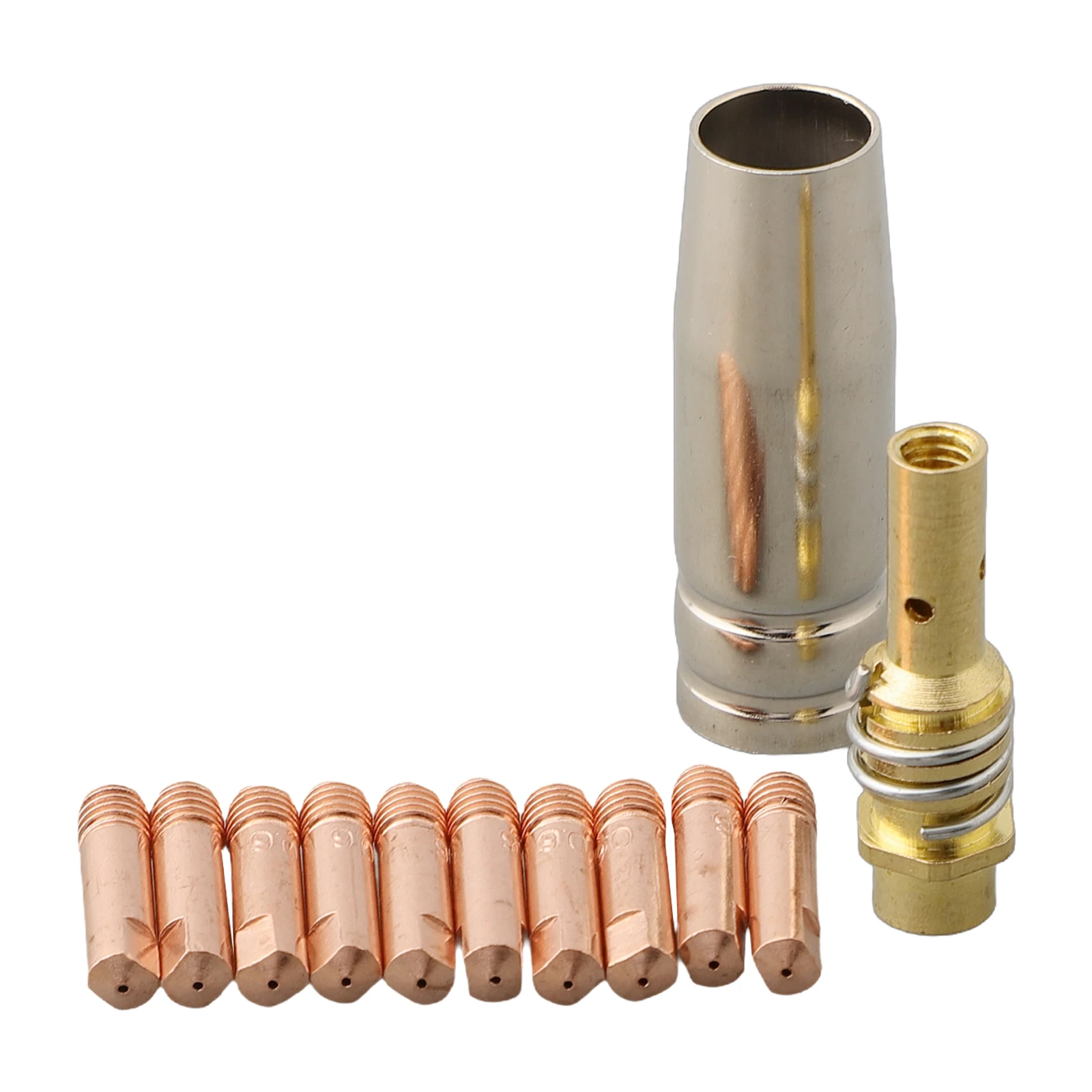 Nozzle Contacts 0.6/0.8/1.0mm 12pcs Accessories Brackets Holder Kit M6x25mm Tip MB15 MIG Welding Torch Brand New
Nozzle Contacts 0.6/0.8/1.0mm 12pcs Accessories Brackets Holder Kit M6x25mm Tip MB15 MIG Welding Torch Brand New