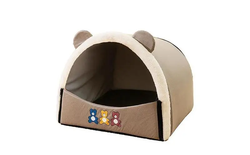 

New Deep Sleep Comfort In Winter Cat Bed Iittle Mat Basket Small Dog House Products Pets Tent Cozy Cave Nest Indoor pet house
