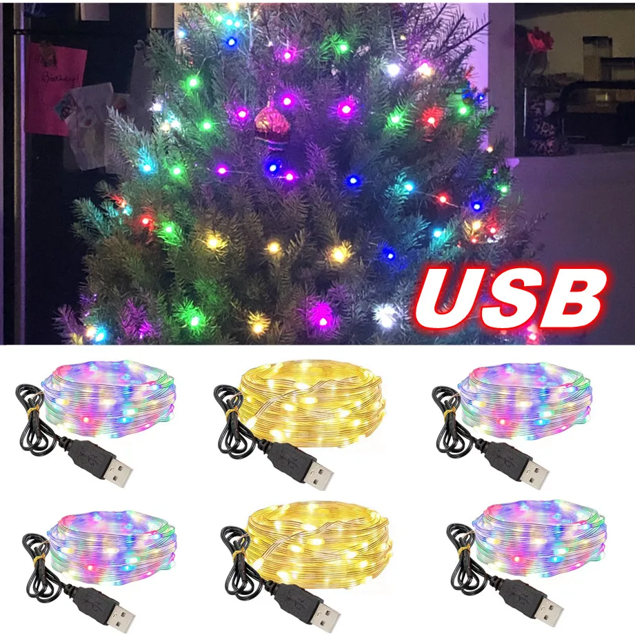 10Pcs Christmas Party USB LED Copper Wire String Fairy Light Strip Lamp Waterproof 100LEDs For Wedding Holiday Home Decoration
10Pcs Christmas Party USB LED Copper Wire String Fairy Light Strip Lamp Waterproof 100LEDs For Wedding Holiday Home Decoration