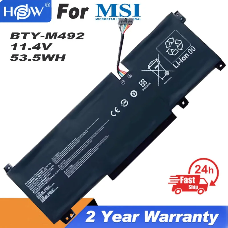 BTY-M492 Аккумулятор для ноутбука MSI Pulse GL66 11UDK-255VN 11UEK-016AU 11UCK-200XPL GL76 Katana GF66 GF76 11UD 11UE 12UG
BTY-M492 Аккумулятор для ноутбука MSI Pulse GL66 11UDK-255VN 11UEK-016AU 11UCK-200XPL GL76 Katana GF66 GF76 11UD 11UE 12UG