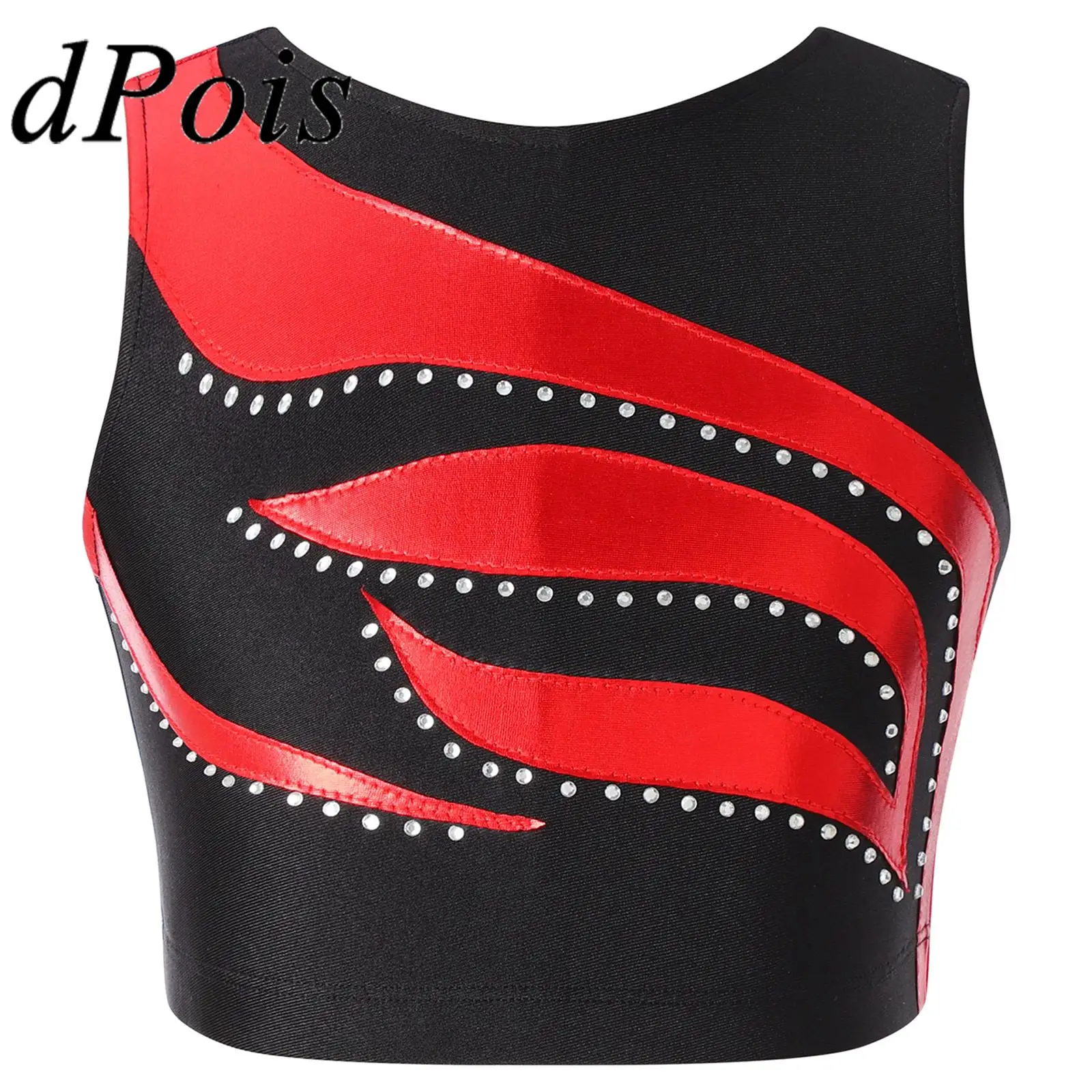 Fashion Kids Girls Shiny Crop Tank Tops Stage Performance Latin Jazz Dance Costume Children Patchwork Top for Dancing Clothing
Fashion Kids Girls Shiny Crop Tank Tops Stage Performance Latin Jazz Dance Costume Children Patchwork Top for Dancing Clothing
