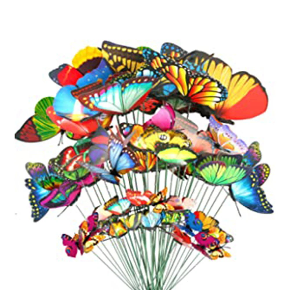 100pcs Butterflies Garden Yard Planter Butterfly Stakes Ornament Pot Decor Outdoor Yard Lawn Party Home DIY Fairy Garden Decor
100pcs Butterflies Garden Yard Planter Butterfly Stakes Ornament Pot Decor Outdoor Yard Lawn Party Home DIY Fairy Garden Decor