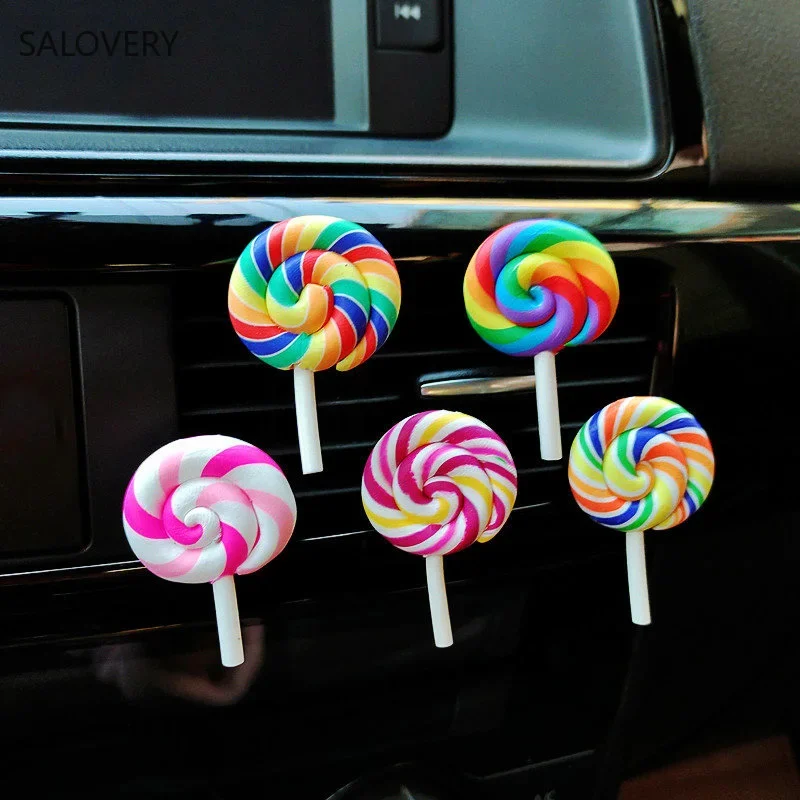 Rainbow Lollipop Car Perfume Air Freshener Resin Plastic Colorful Simulation Lollipop Model Cute Car Accessories Interior Woman
Rainbow Lollipop Car Perfume Air Freshener Resin Plastic Colorful Simulation Lollipop Model Cute Car Accessories Interior Woman